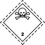 ADR pictogram 2.3-Poison gases